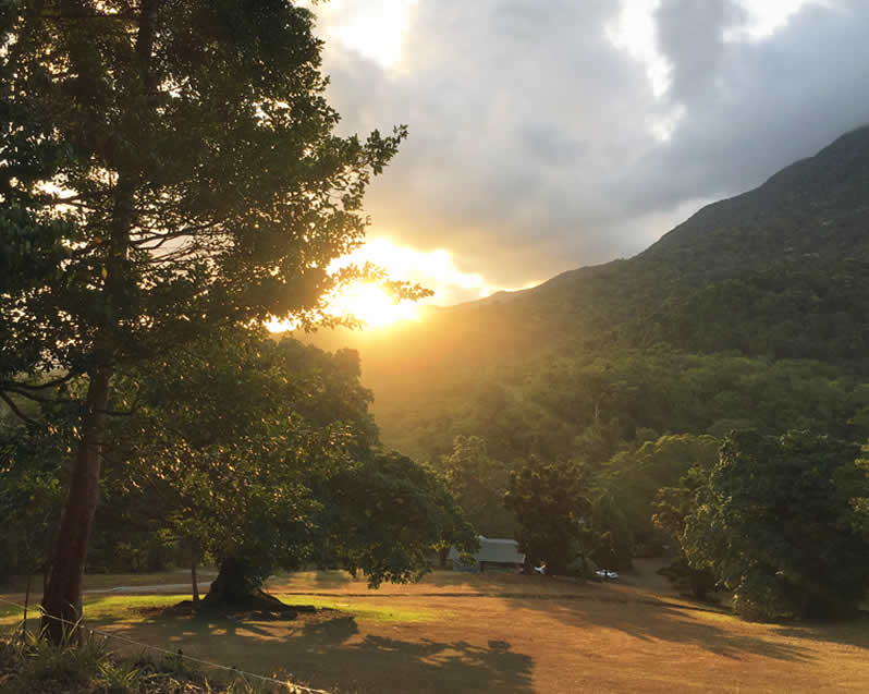 Daintree Rainforest Campground Sunset