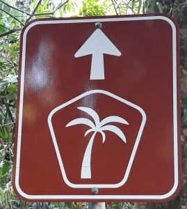 Signs for Great Barrier Reef Tourist Drive to Daintree Rainforest